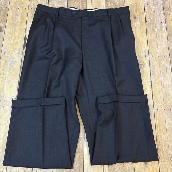 Hart Schaffner Marx Suit Charcoal Gray 46R 38W 30I - Picture 13 of 14